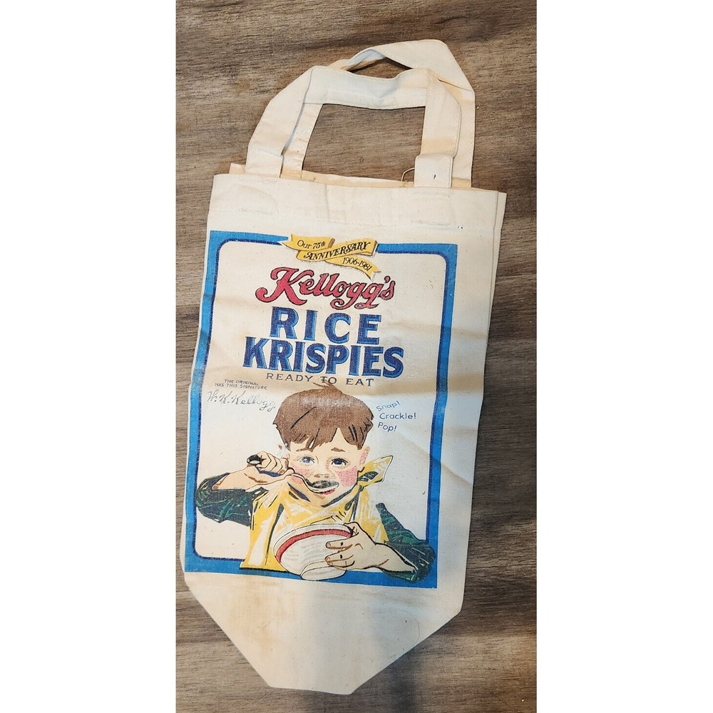 Vintage Kelloggs Cereal Cloth Bag ***RARE***